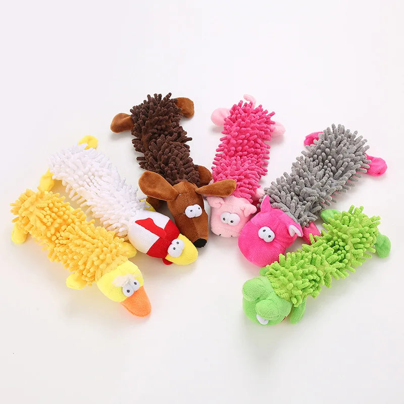 Squeaky Plush Dog Chew Toy