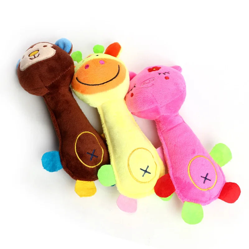 Squeaky Plush Dog Chew Toy
