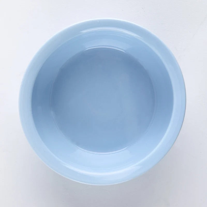 Ceramic Pet Food & Water Bowl with Stand