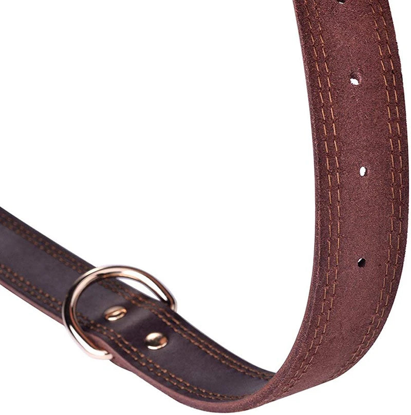 Genuine Leather Heavy-Duty Dog Collar