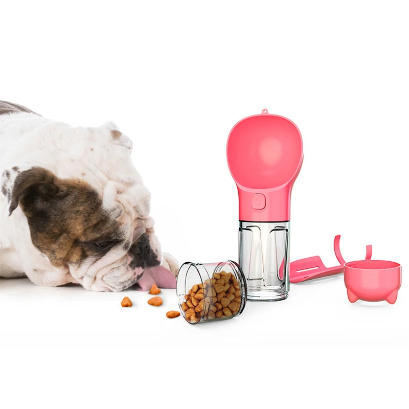 3-in-1 Pet Water Bottle & Feeder