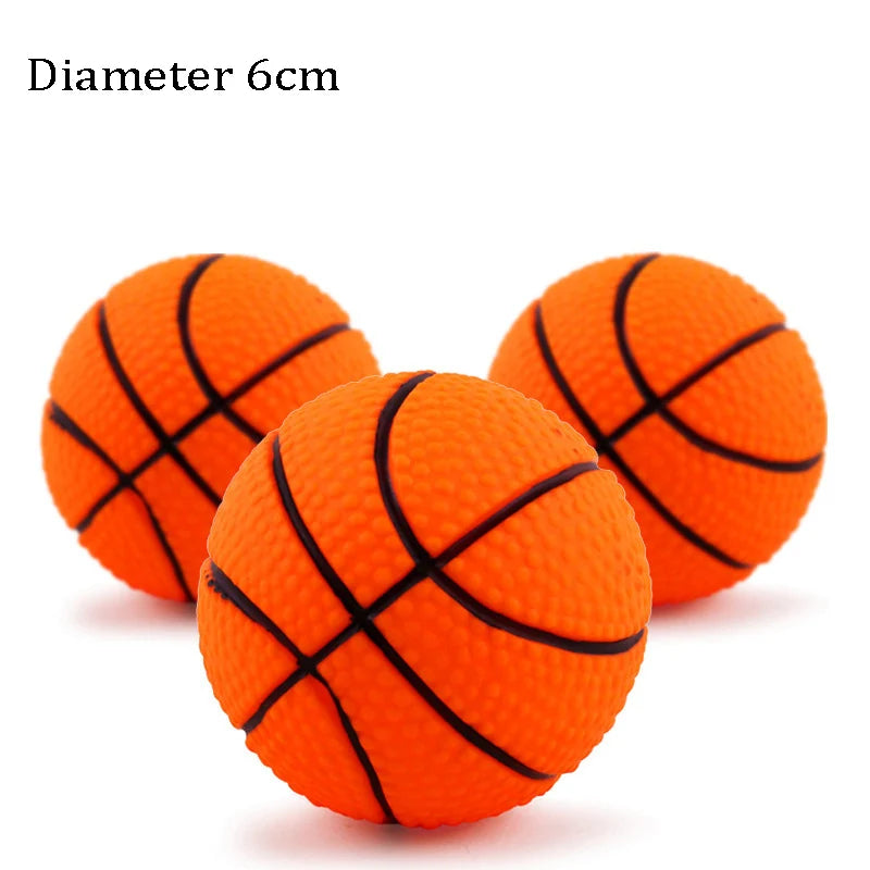 Squeaky Rubber Dog Ball Toy