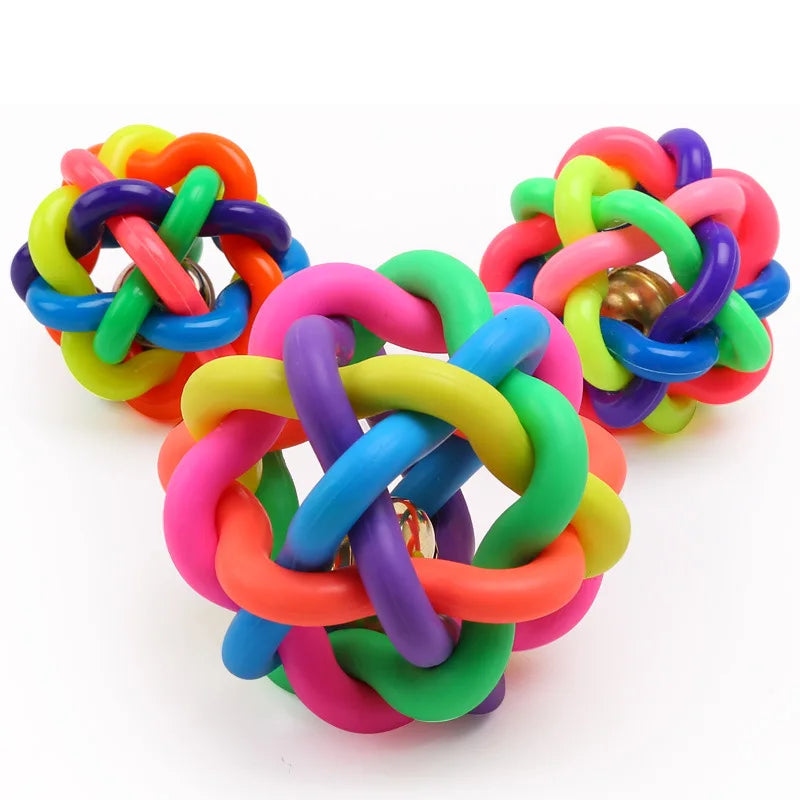 Squeaky Rubber Dog Ball Toy