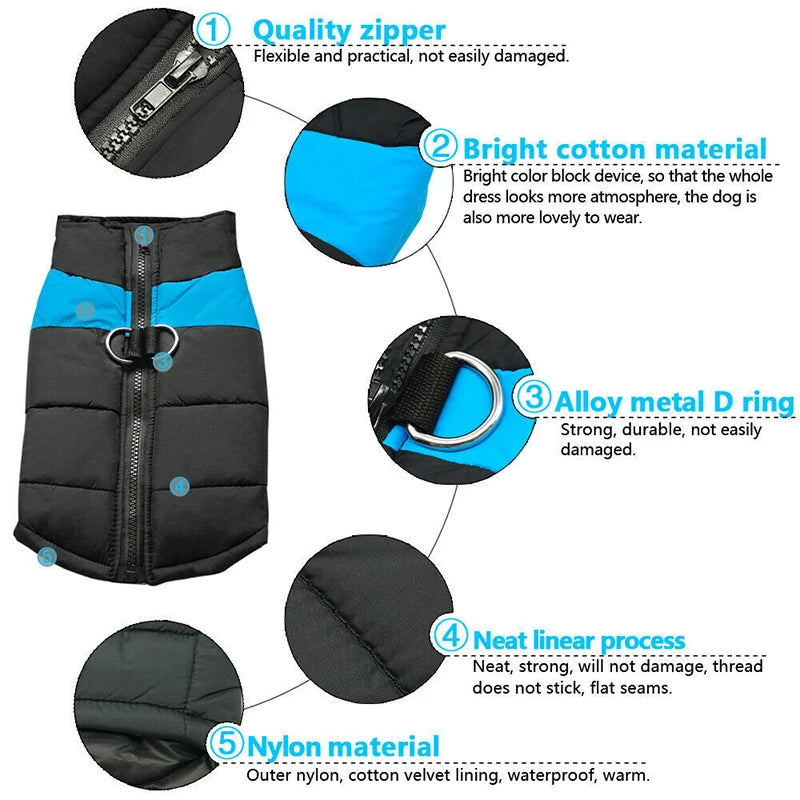 Winter Dog Vest Jacket