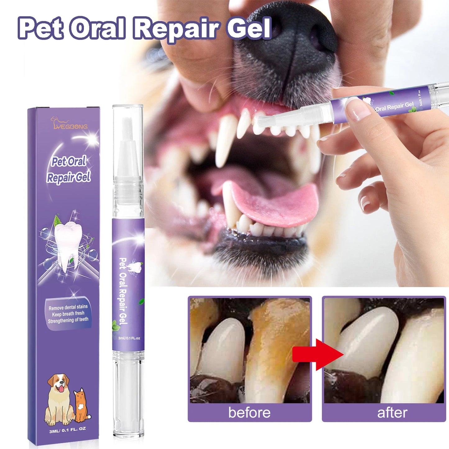 Pet Dental Care Gel Pen (3ml)