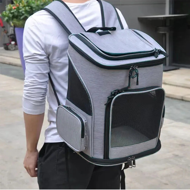 Expandable Breathable Pet Carrier Backpack