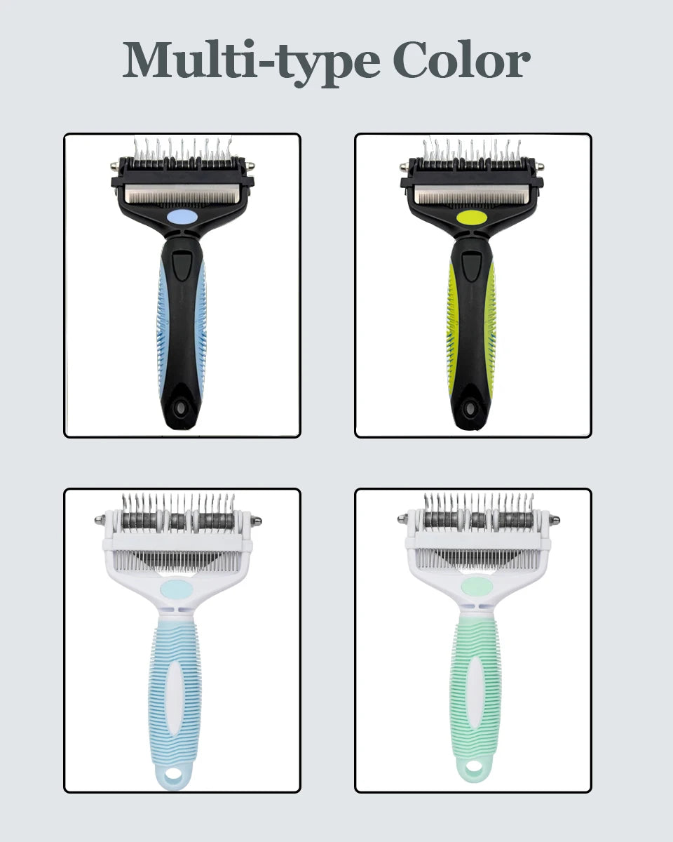 3-in-1 Pet Grooming Hair Brush