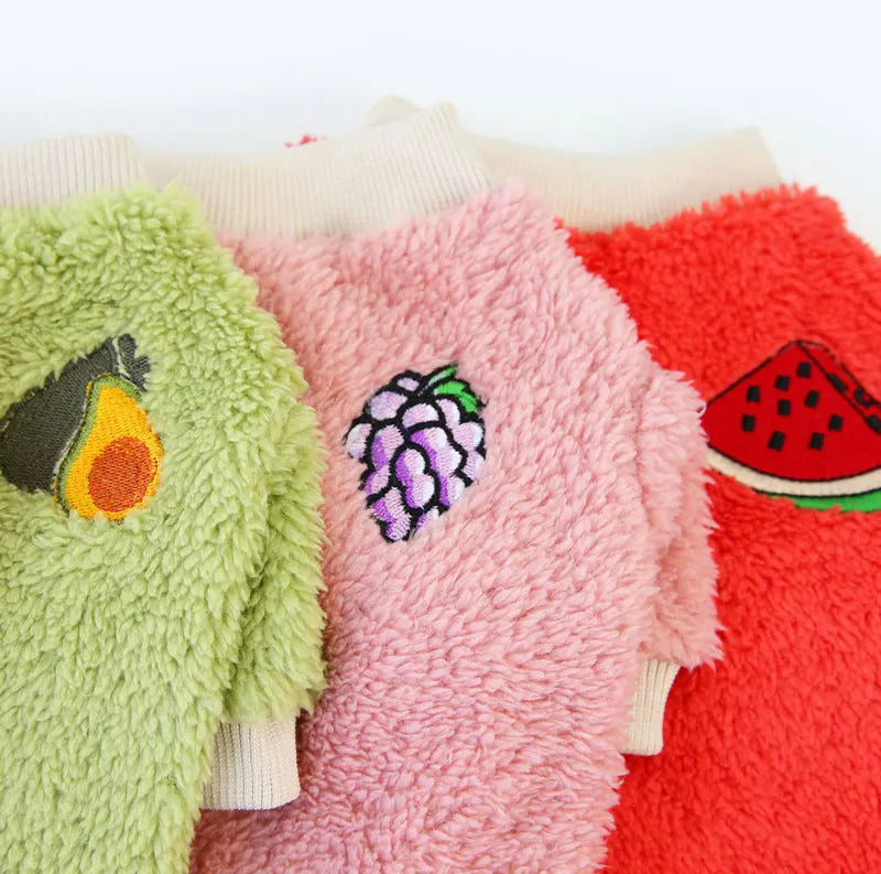 Fruit Print Pet Hoodie