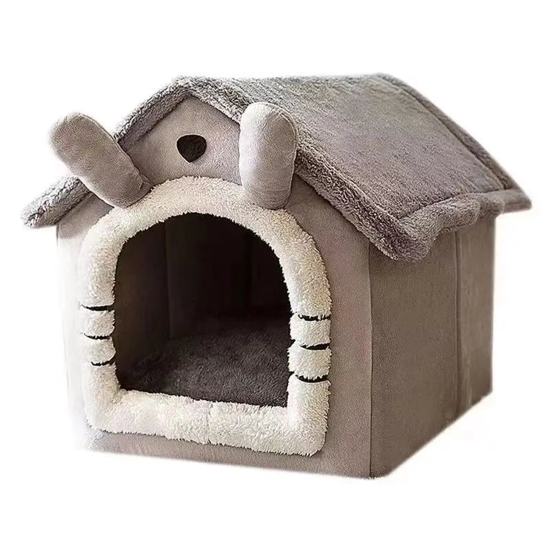 All-Season Washable Pet House Bed