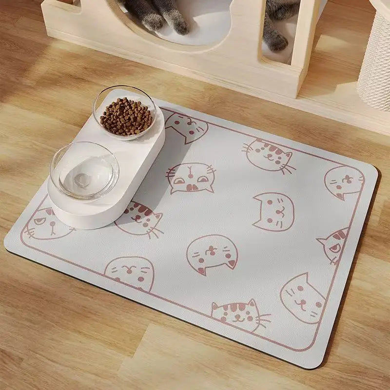 Water-Absorbing Non-Slip Pet Feeding Mat
