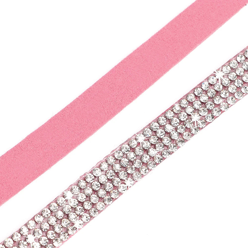 Soft Suede Cat Collar with Bell & Safety Buckle