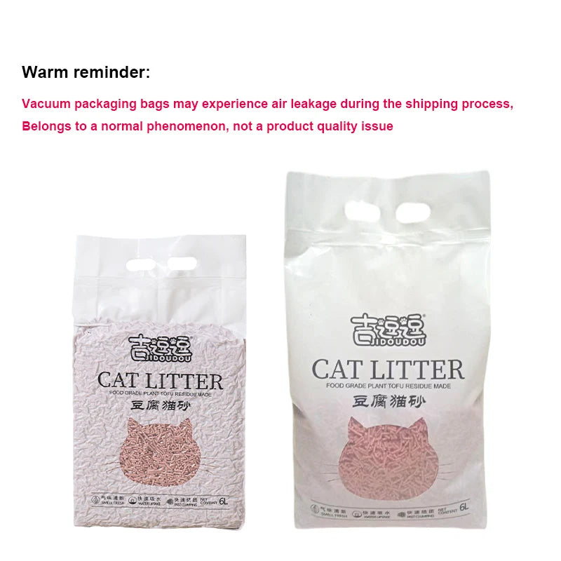 6L Natural Tofu Cat Litter with Odor Control