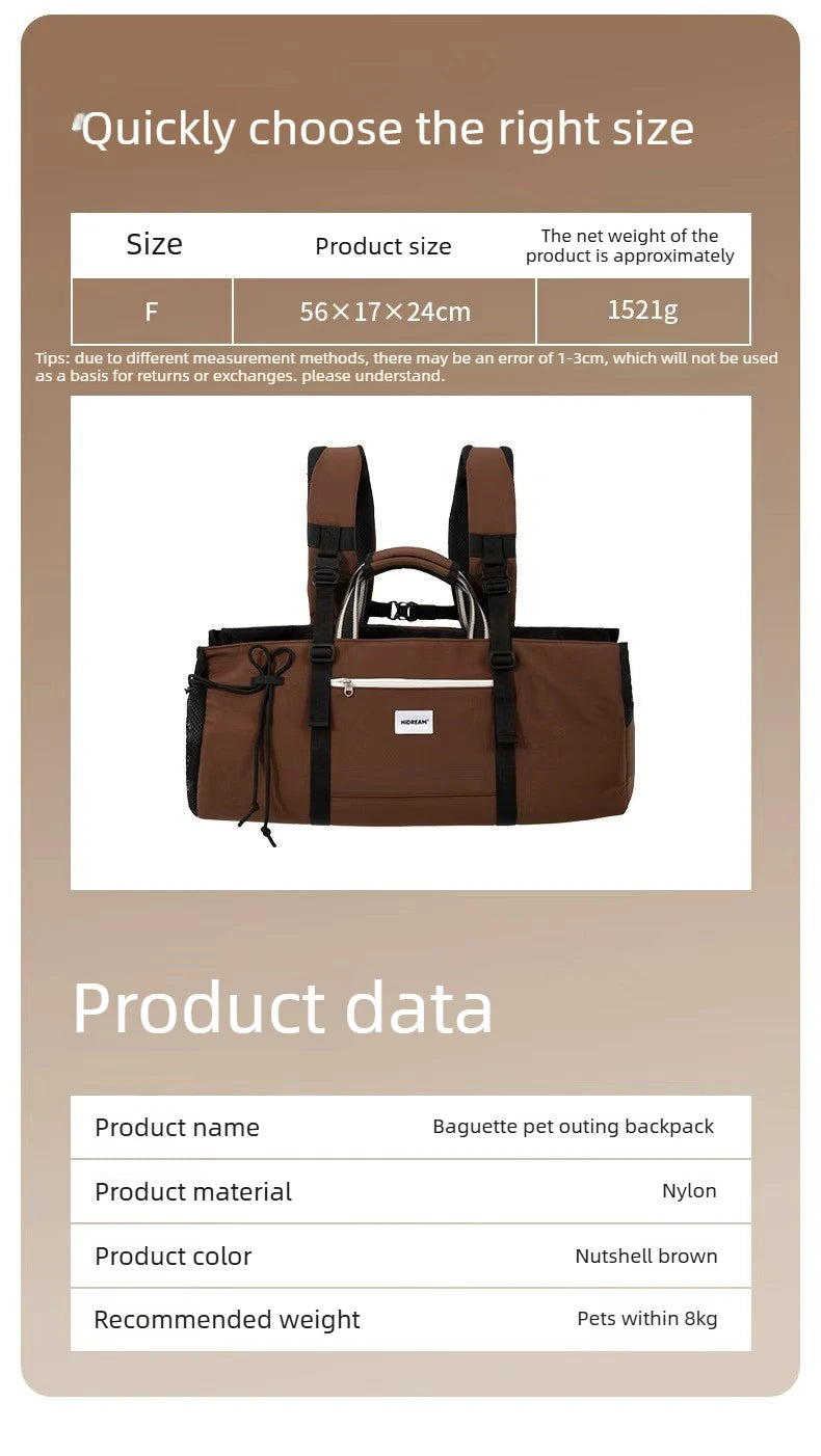 Nylon Dachshund Carrier Backpack