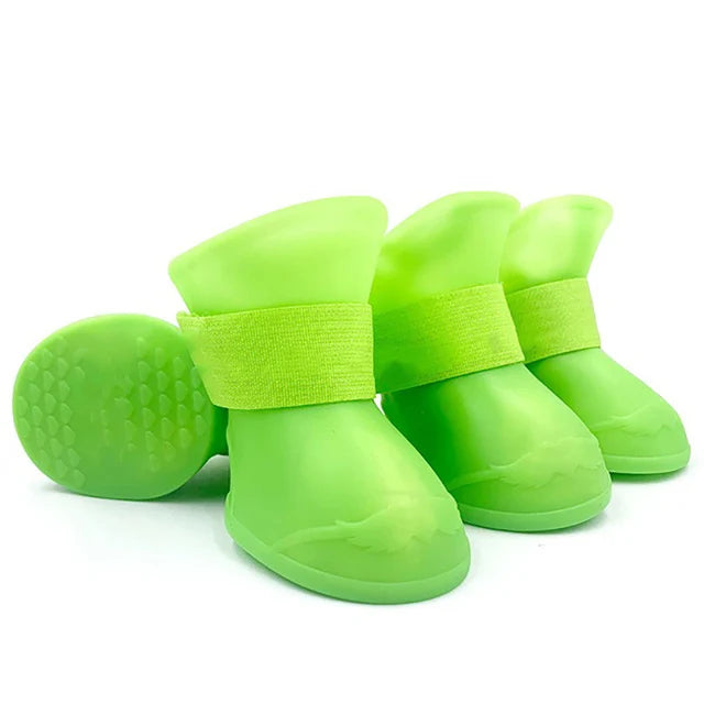 4-Piece Waterproof Anti-Slip Dog Boots