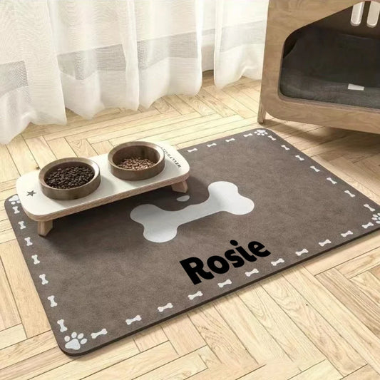 Diatomaceous Earth Non-Slip Pet Feeding Mat