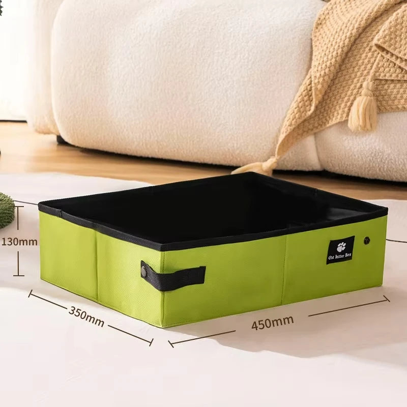 Portable Foldable Travel Cat Litter Box
