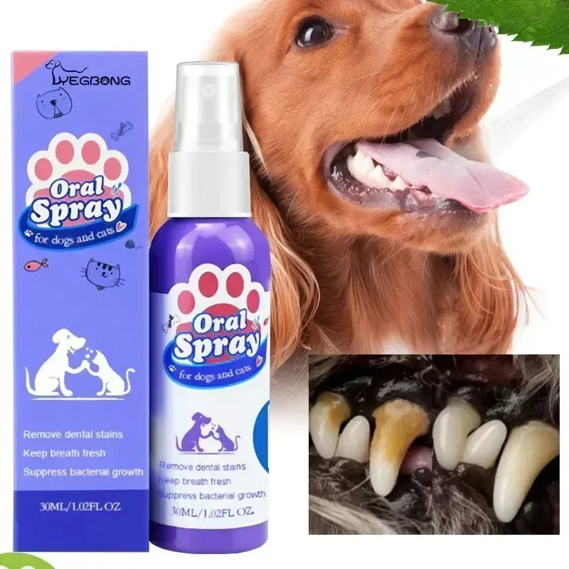 Pet Teeth Cleaning Spray for Fresh Breath