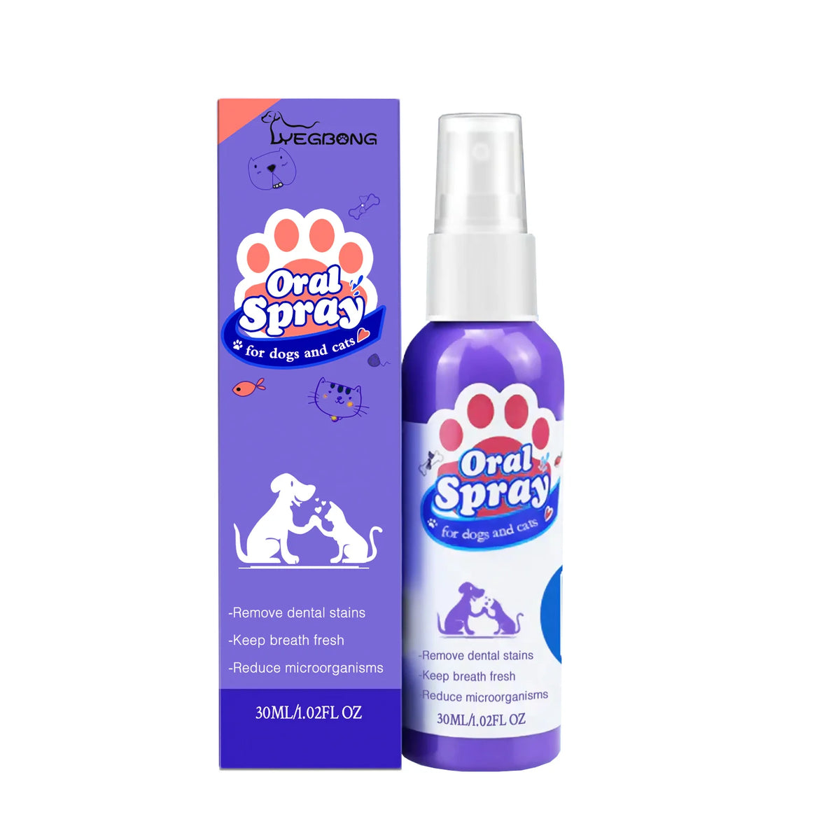 Pet Teeth Cleaning Spray for Fresh Breath