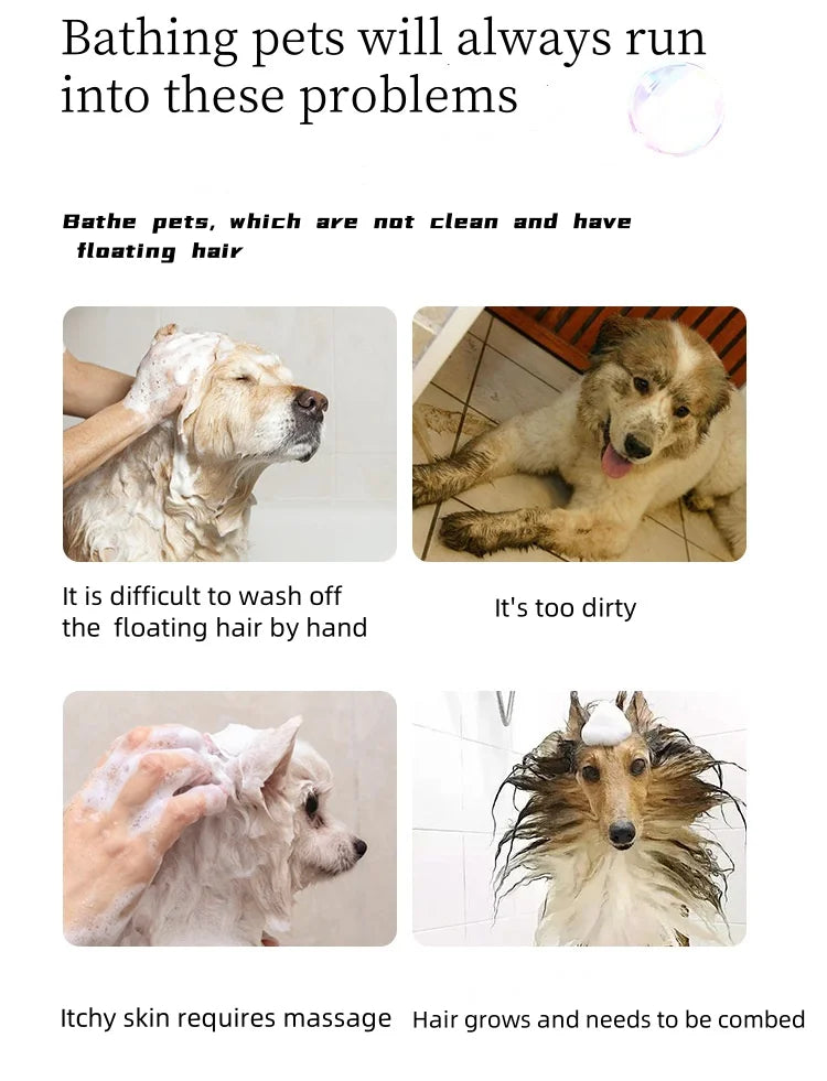 Pet Bath Massage Brush