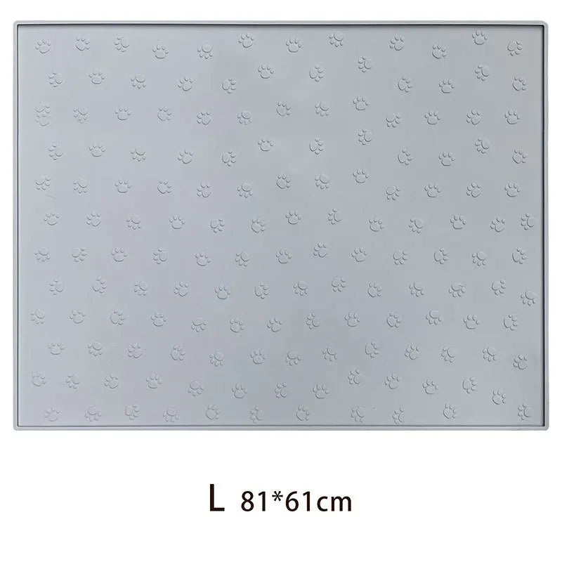 Silicone Waterproof Non-Slip Pet Feeding & Litter Mat