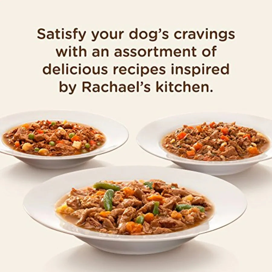 Premium Natural Wet Dog Food Variety Pack – 6 x 8 oz Tubs