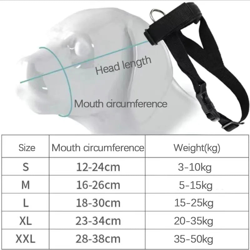 Breathable Nylon Dog Muzzle