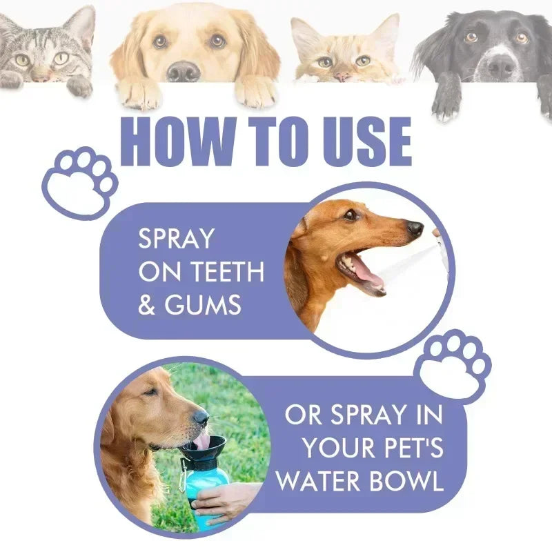 Pet Teeth Cleaning Spray for Fresh Breath