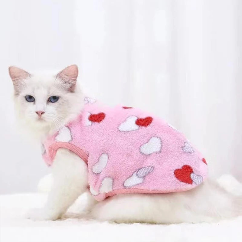 Cartoon Fleece Pet Vest