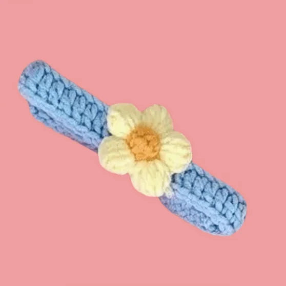 Crochet Flower Pet Collar