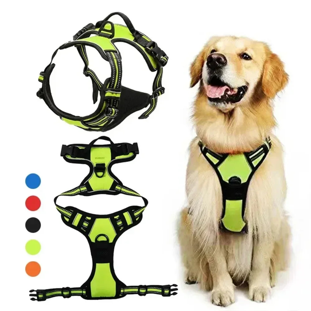 Reflective Breathable Adjustable Dog Harness