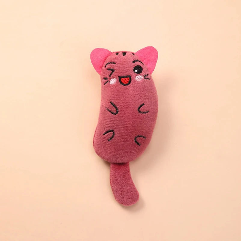 Cartoon Plush Dog & Cat Chew Toy