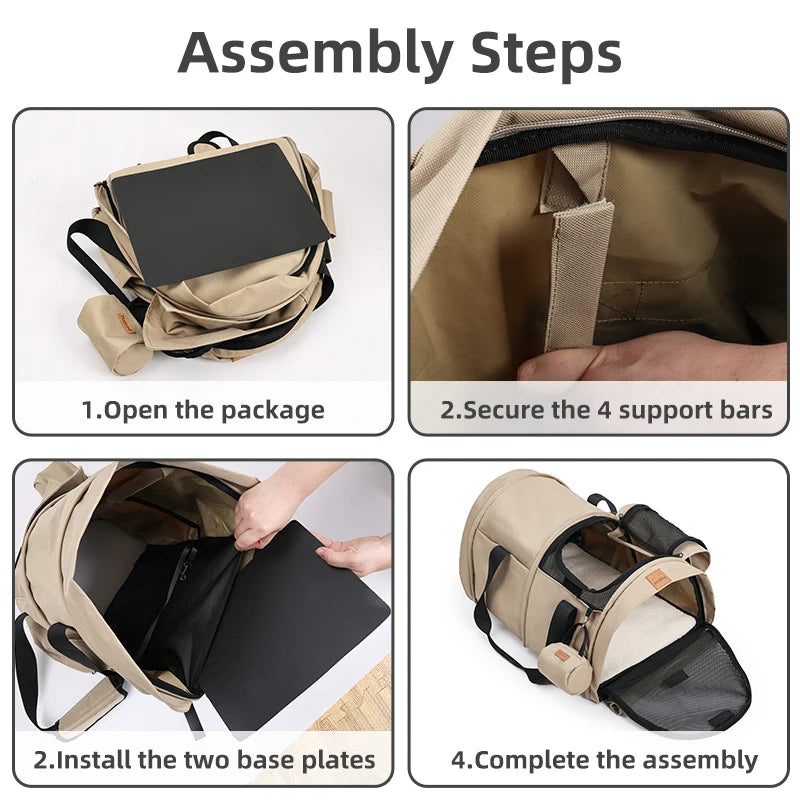 2-in-1 Pet Carrier Backpack & Tote Bag