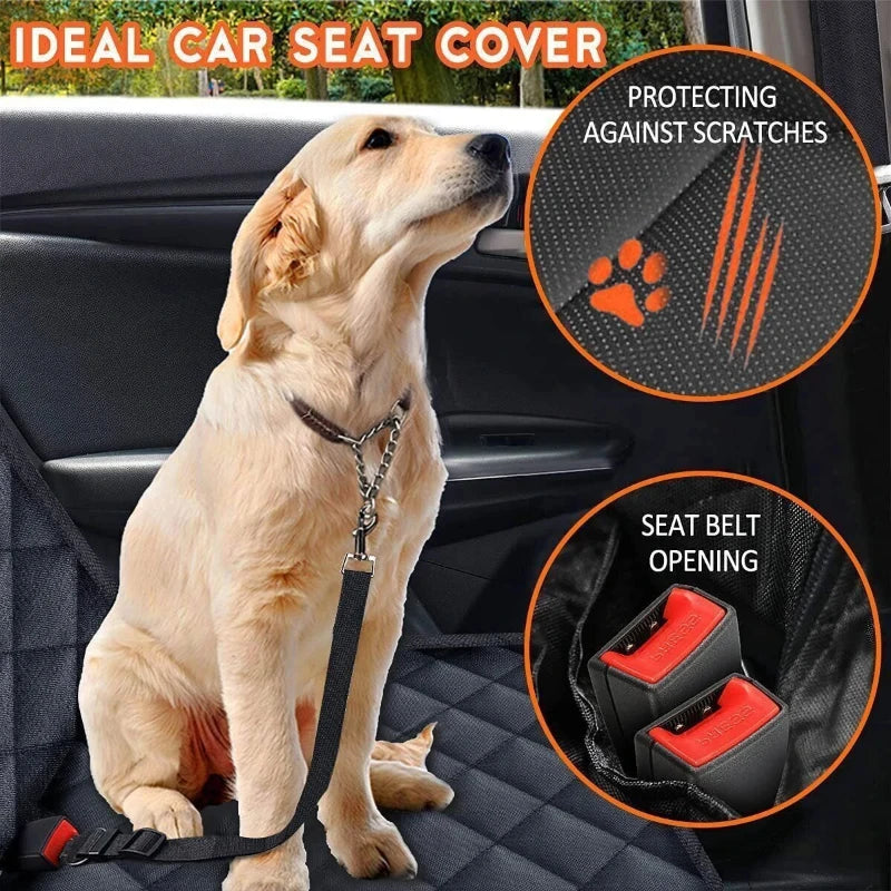 Waterproof Pet Car Seat Cover with Seat Belts