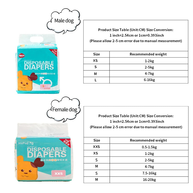 Reusable Female Dog Diapers