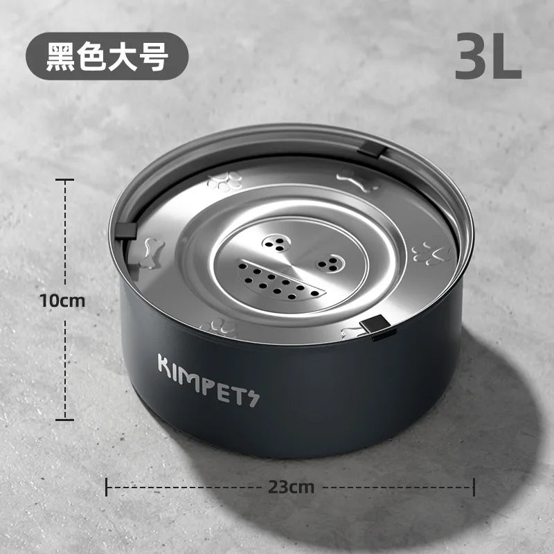 Stainless Steel Anti-Tip Slow Feeder Pet Bowl