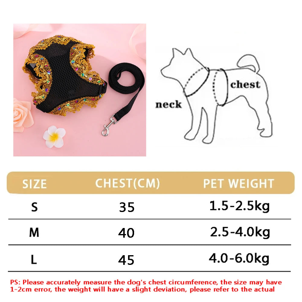 Soft Adjustable Dog Harness & Leash Set