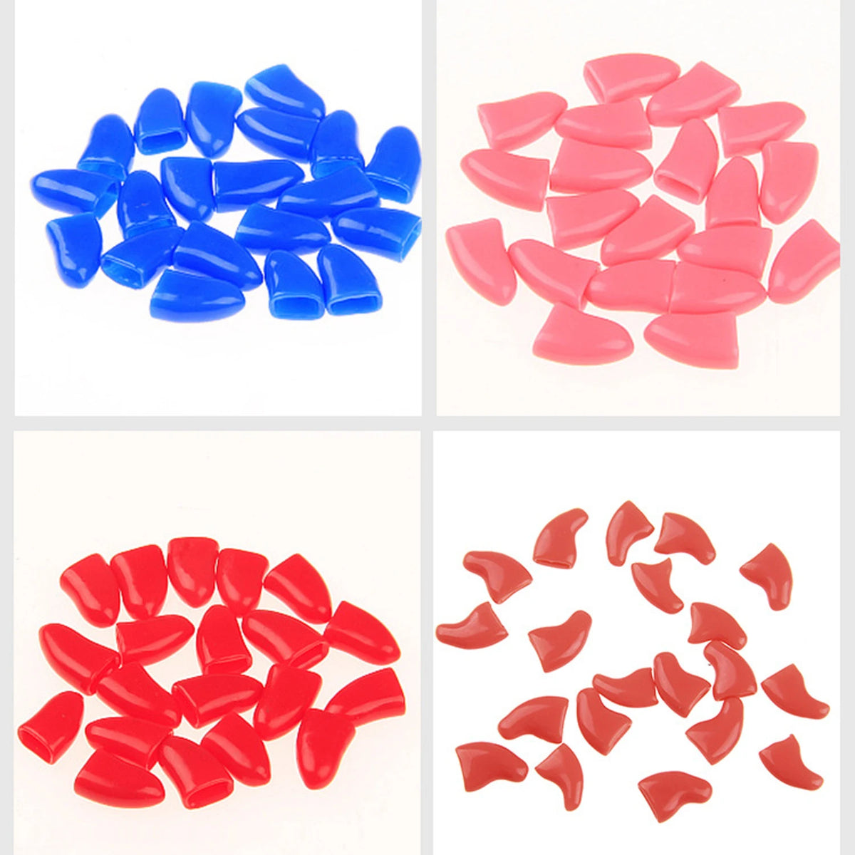 Soft Silicone Cat Nail Caps (20 pcs)