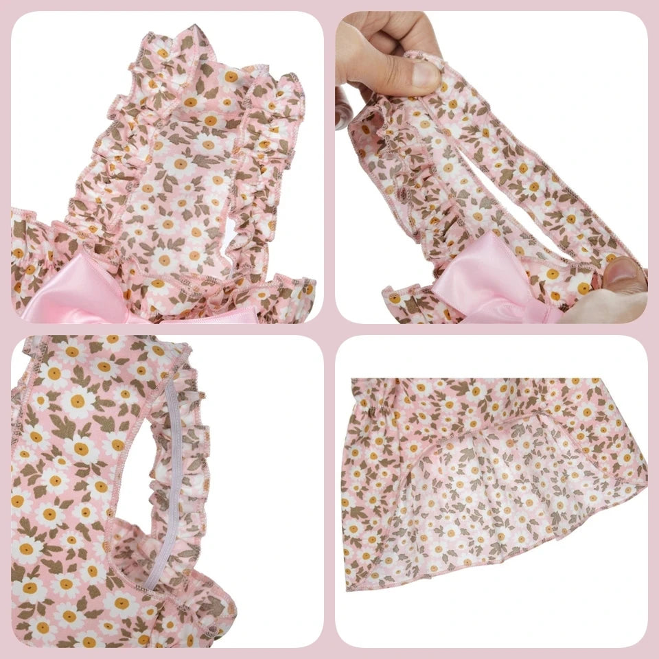 Pink Floral Pet Dress