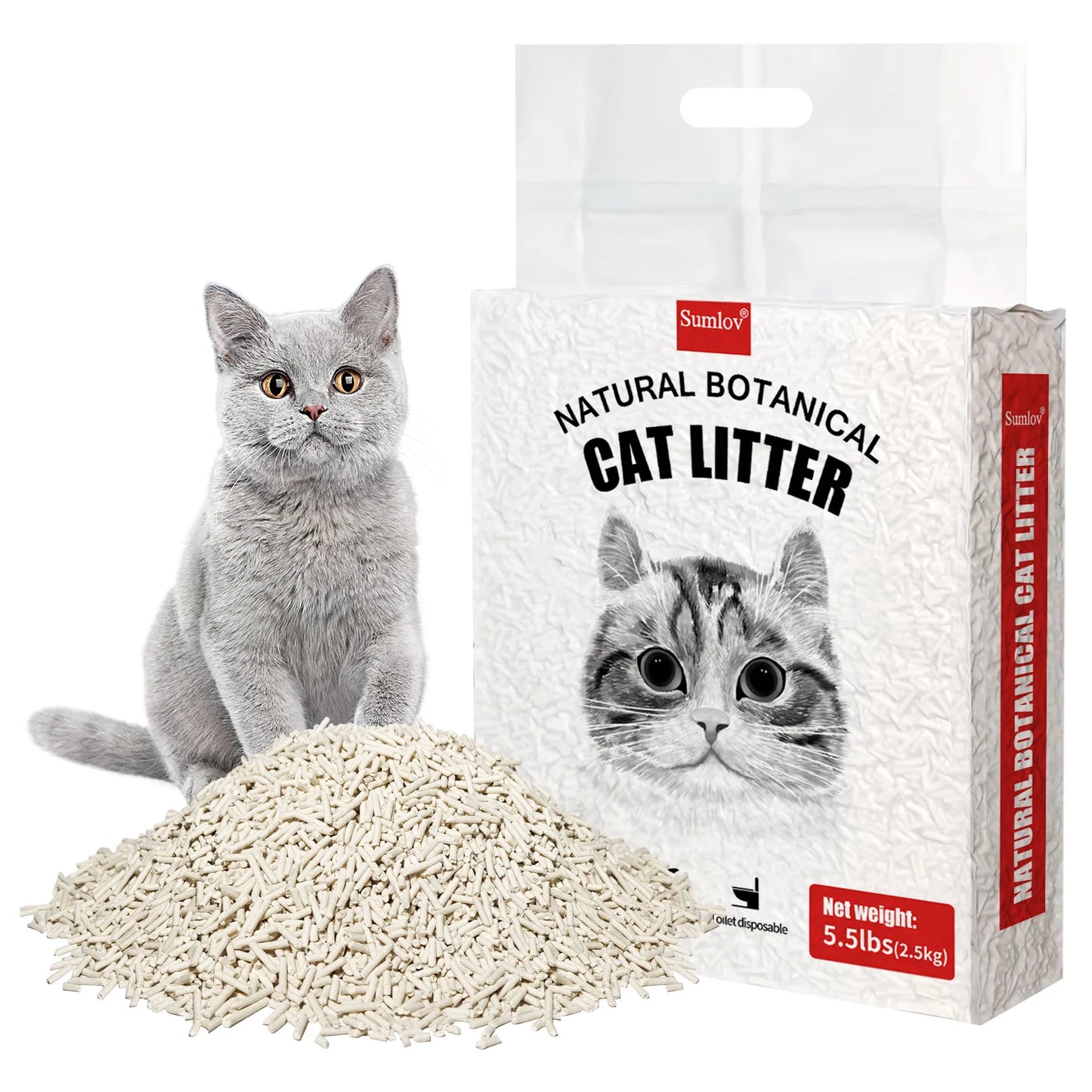 33lbs Natural Tofu Cat Litter – Dust-Free & Odor Control