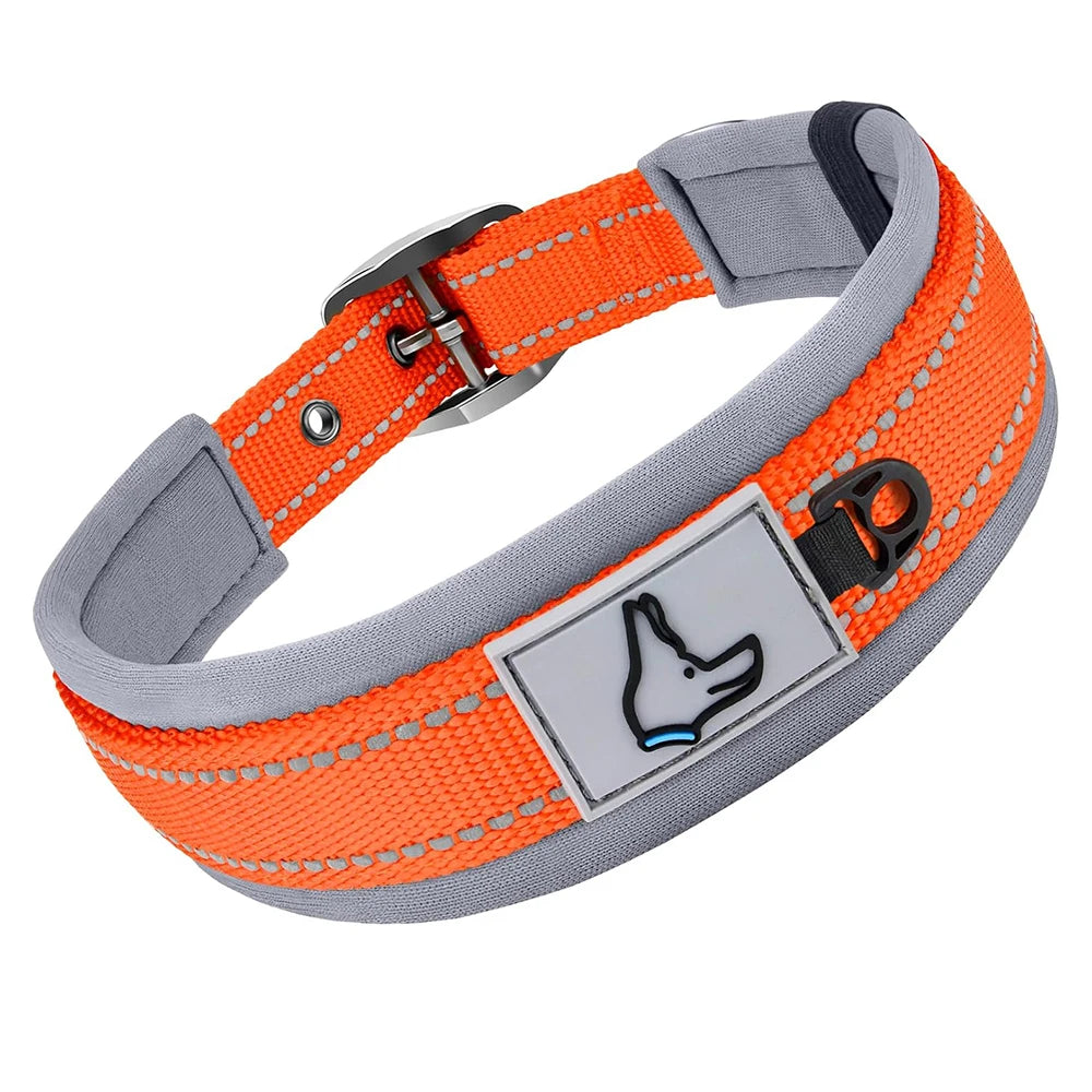 Reflective Padded Heavy-Duty Dog Collar