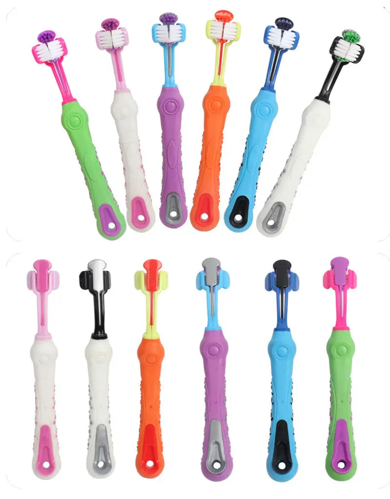 3-Sided Pet Toothbrush