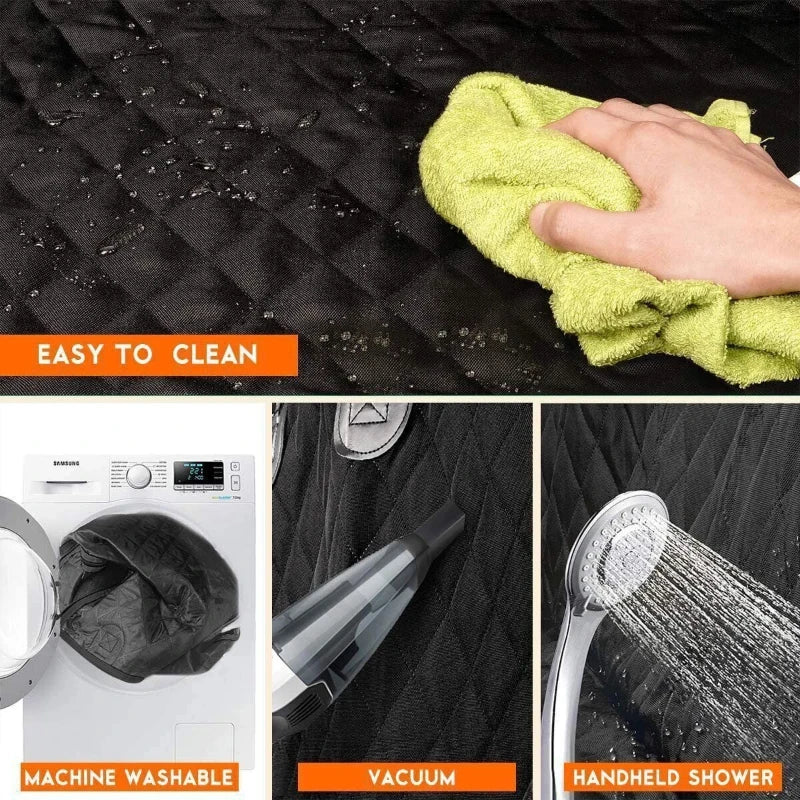 Waterproof Pet Car Seat Cover with Seat Belts