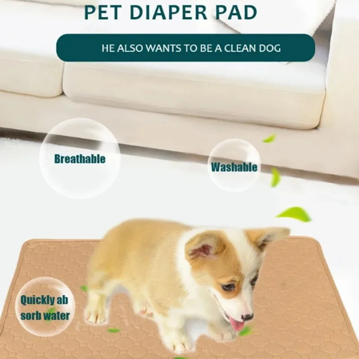 Reusable Washable Waterproof Pet Pee Pad