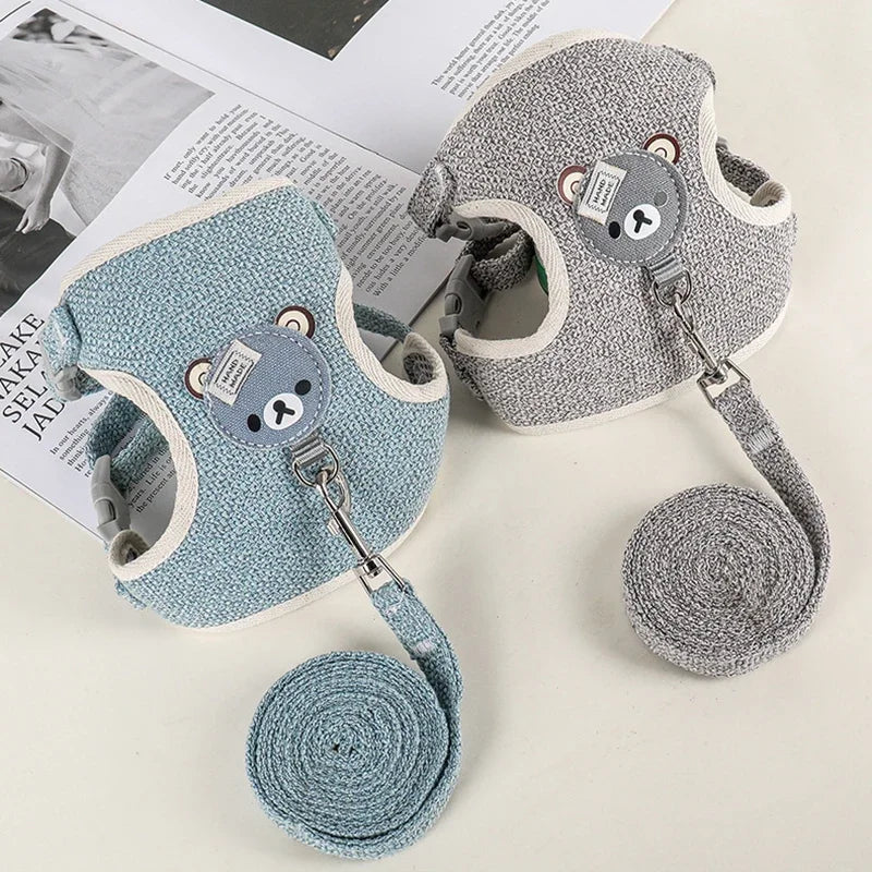 Soft Padded Pet Harness & Leash Set
