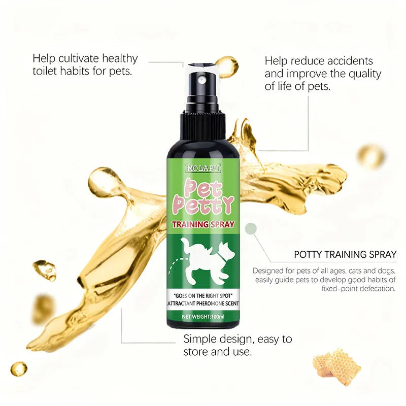 Pet Toilet Training Spray for Dogs & Cats
