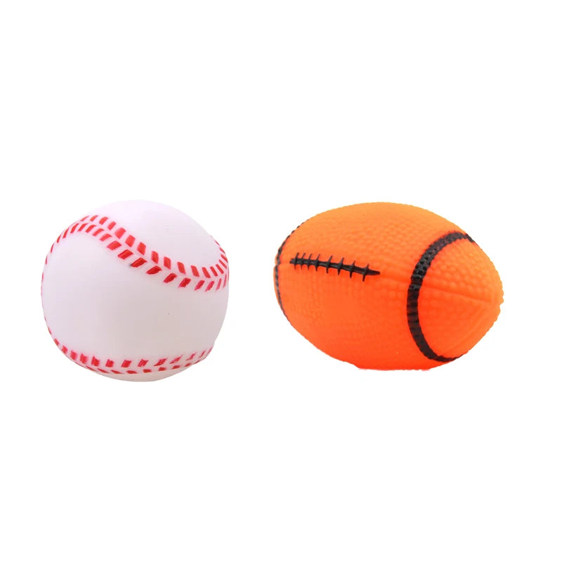 Squeaky Rubber Dog Ball Toy