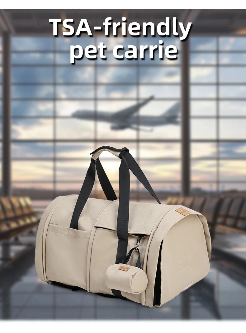 2-in-1 Pet Carrier Backpack & Tote Bag
