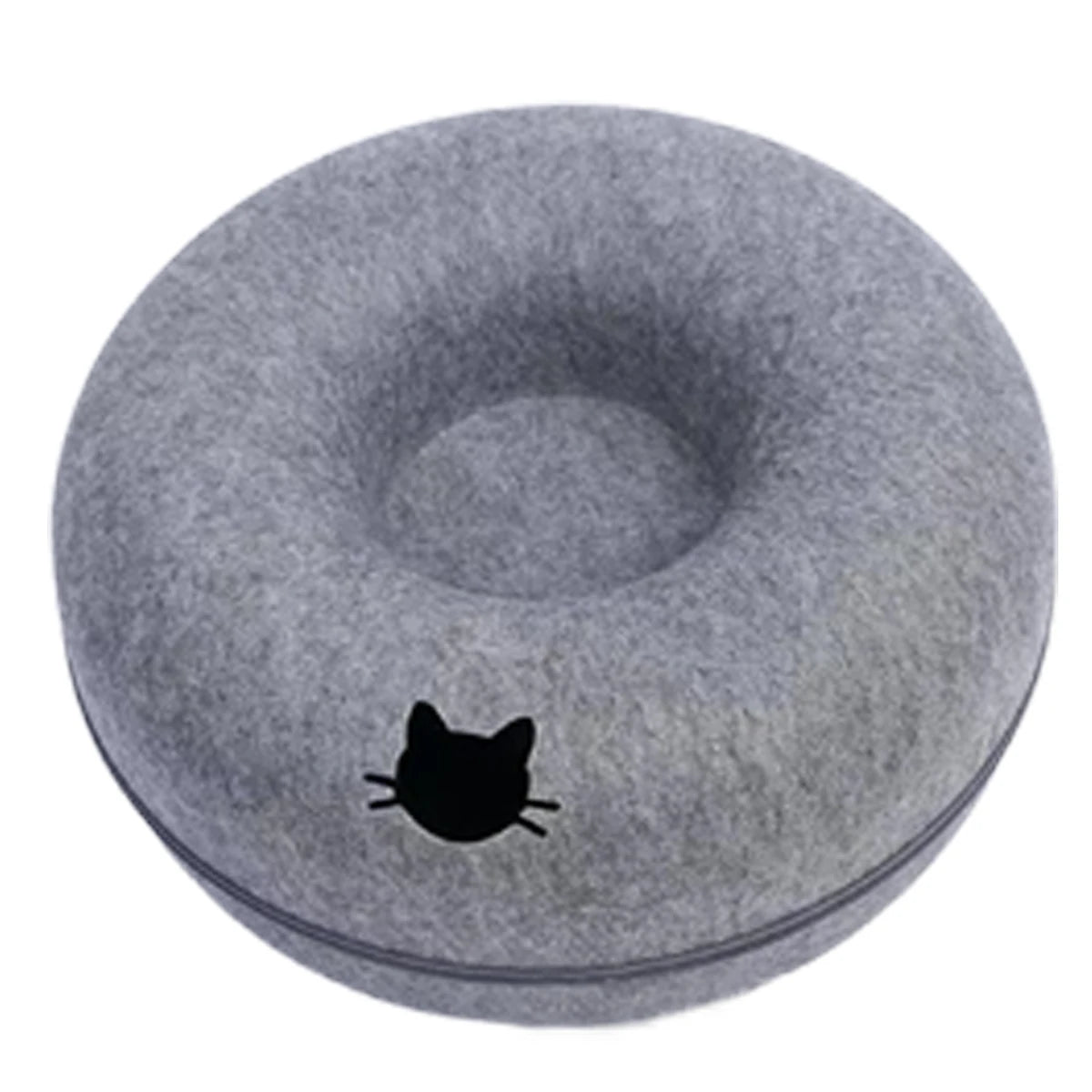 Donut Cat Tunnel Bed & Interactive Toy