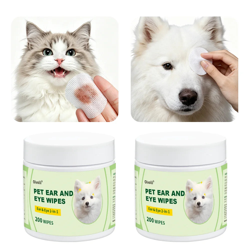 Pet Eye & Ear Cleaning Wipes (200 pcs)