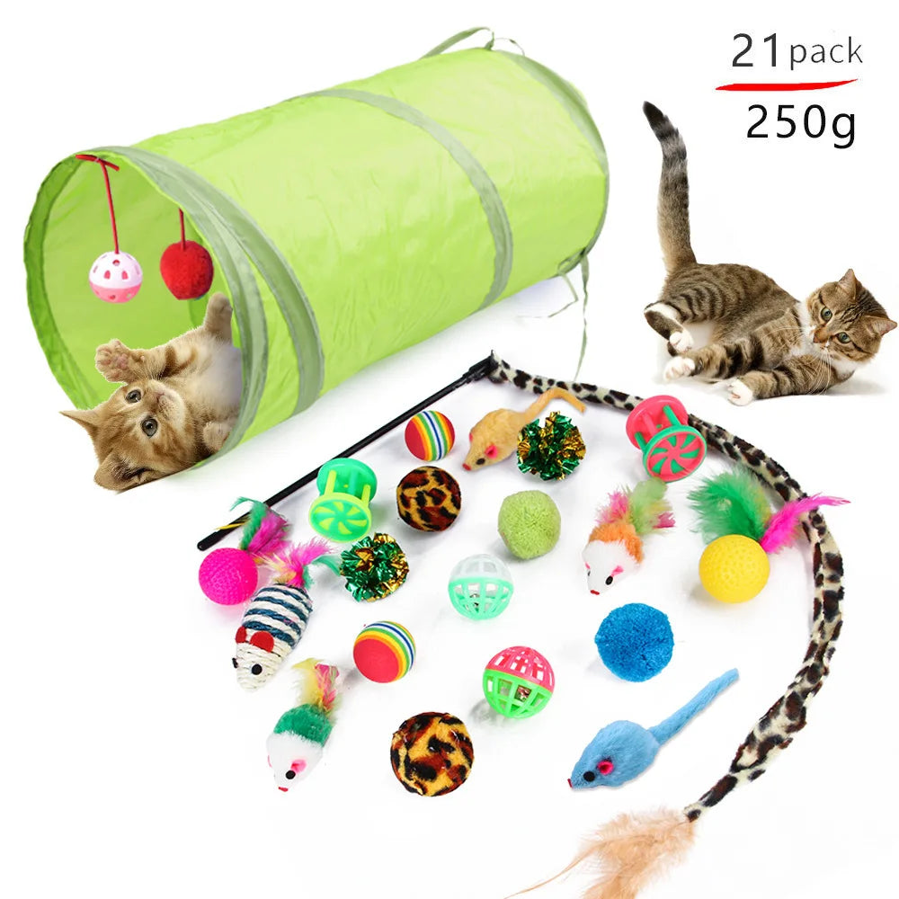 20-Piece Interactive Cat Toy Variety Set